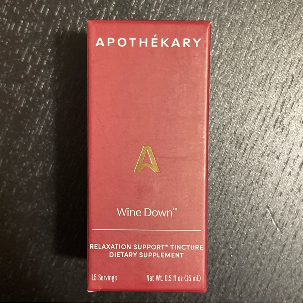 Apothékary Wine Down Relaxation Tincture - Red